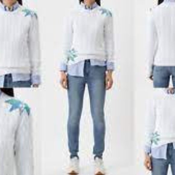 Ralph Lauren Polo Denim Supply Quilted-Motif Cable-Knit Cotton Sweater - Picture 2 of 8